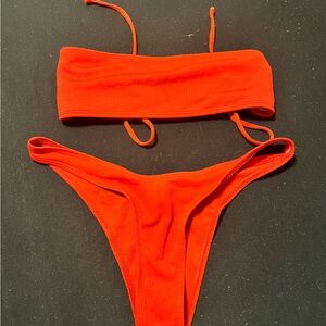 Zaful Bold Red Swimwear